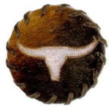Load image into Gallery viewer, Western Cowhide Coaster - 5&quot;