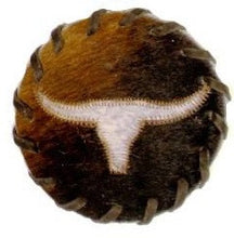 Load image into Gallery viewer, Western Cowhide Coaster - 5"