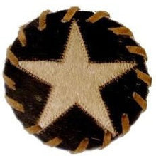Load image into Gallery viewer, Western Cowhide Coaster - 5"