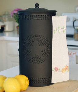 (CT811131) "Star" Punched Tin Paper Towel Holder
