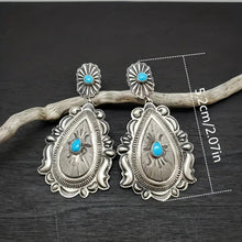 Load image into Gallery viewer, Retro Bohemian Turquoise Earrings