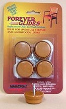 "Forever Glides" Self-Leveling Floor Protectors for Wood Furniture 1-1/4" NATURAL (4-Pack)