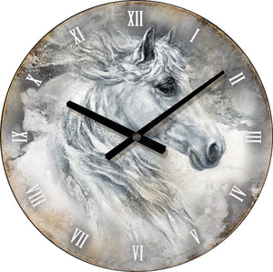 "Regal"  Round Horse Clock - 21"