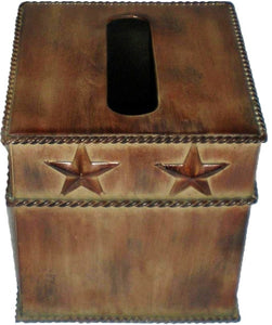 (HXTB2010) "Western Star" Square Tissue Box