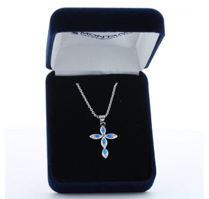 (MSNC2727) Waters of Faith Cross Necklace