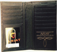 Load image into Gallery viewer, (MFWA3514844) Western Medium Brown Rodeo Wallet with Buck Stitch by Ariat