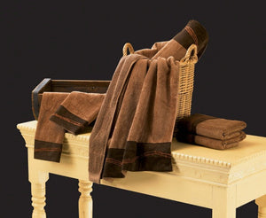 (HXTW3190) "Embroidered Barbwire" Western 3-Pc. Towel Set