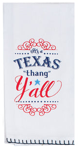 "Texas Thang Y'all" Krinkle Flour Sack Towel