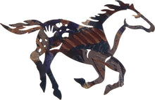 Load image into Gallery viewer, (LZPP14W) 14&quot; &quot;Painted Pony&quot; Western Lazer Metal Wall Art