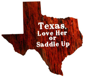 (LZTXLOV24WNF) "Texas, Lover Her or Saddle Up Western Laser-Cut Wall Art