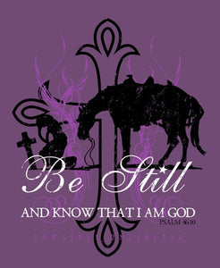 (MBCH1872) "Be Still" Faith Adult T-Shirt