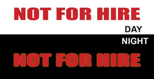 (MBRR8116) "Not For Hire" 15in Strip Reflective Trailer Decal