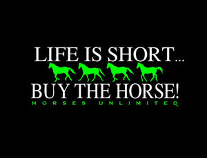 (MBUH7622) "Buy Horse" Western Horses Unlimited T-Shirt