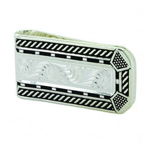 Load image into Gallery viewer, Roped Horseshoe Nail Head Money Clip