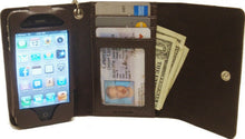 Load image into Gallery viewer, (MFW0614808) Western iPhone 4 Case/Wallet with Red Heart &amp; Blue Wing