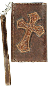 (MFW0617802) Western iPhone4 Case/Wallet with Diagonal Cross