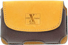 Load image into Gallery viewer, (MFW0640292) Western HDX Tan &amp; Black Leather Cell Phone Holder for iPhone and Blackberry