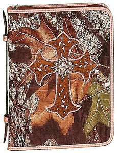 (MFW06524222) Western Mossy Oak Bible Cover with Cross