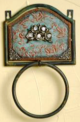 (MFW94398) "Antique Rose" Western Towel Ring
