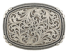 Load image into Gallery viewer, (MS28400RTS) Western Antiqued Pinpoints and Twisted Rope Belt Buckle