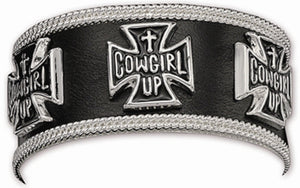 (MSBC60516) "Cowgirl Up" Western Cuff Bracelet by Montana Silversmiths