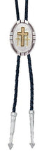 Load image into Gallery viewer, (MSBT26-855) Western Triple Cross Bolo Tie - Made in America