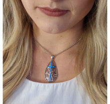 Load image into Gallery viewer, Filigree Cross Western Necklace