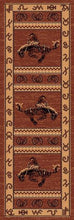 Load image into Gallery viewer, "Bucking Bronc'" Western Area Rug  (5 Sizes Available)