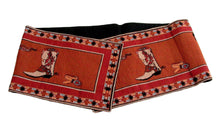 Load image into Gallery viewer, (RK12028) "Western Boot" Jacquard Table Runner 13" x 72"