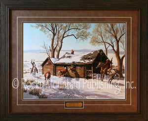 (RMP-CP038-043) "Eviction Day" Western Framed & Matted Print