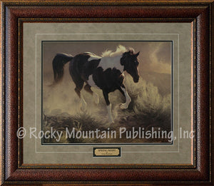 (RMP-GB005) "Spring Mare" Western Framed & Matted Horse Print