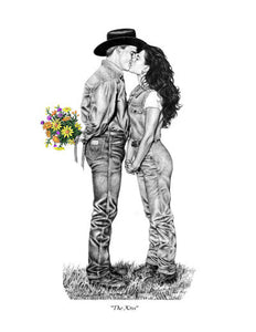 "The Kiss" Limited Edition Print 17" x 22"