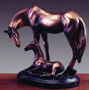 (TN13007) "Mom & Baby Horse" Sculpture
