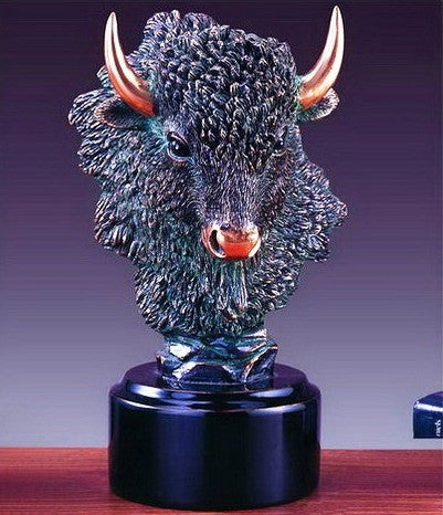 (TN35105) Western Buffalo Head Sculpture 10