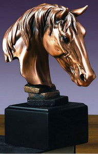 (TN55127) Western Horse Head Sculpture - 7-1/2" Tall