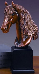 (TN55146) Western Horse Head Sculpture - 12" Tall