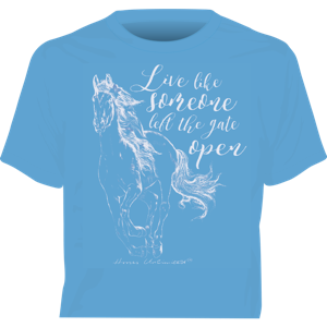 "Gate Open" Horses Unlimited Western T-Shirt