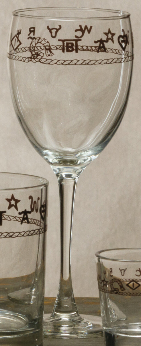 12 Oz Western Wine Glasses 4-Piece Set - Brands – Wild West Living