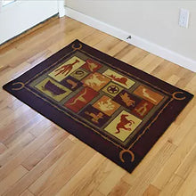 Load image into Gallery viewer, &quot;Western Themes&quot; Western Area Rug 52&quot; x 37&quot;