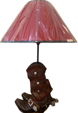 Load image into Gallery viewer, Western Cowboy Boots Lamp with Shade