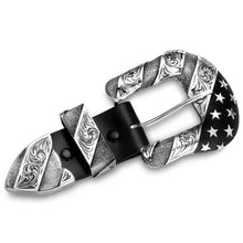 Load image into Gallery viewer, Patriotic 3-Piece Western Buckle Set