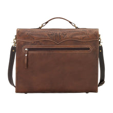 Load image into Gallery viewer, &quot;Retro Romance&quot; Western Leather 2-Compartment Briefcase by American West
