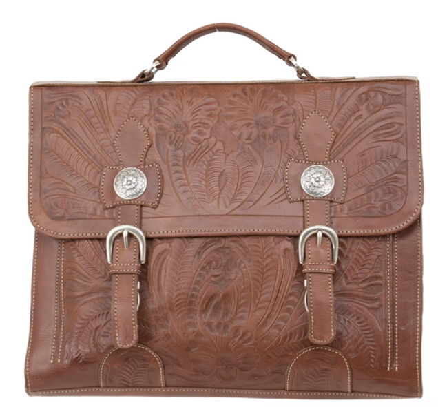 Retro Romance Leather Multi-Compartment Laptop Briefcase - Choose from 3 Colors!