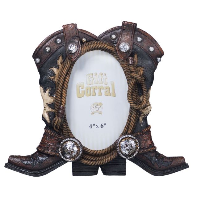Cowboy Boots Photo Frame for 4