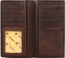 Load image into Gallery viewer, Ariat Men&#39;s Rodeo Wallet Tooled Rug Brown