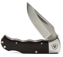 Load image into Gallery viewer, Ariat Pocket Knife Black with Smooth Blade