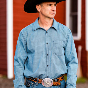 American Made Freedom Buckle with Christian Cowboy - Made in the USA!