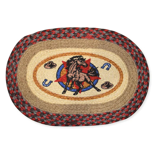 Horse Braided Jute Table Mat