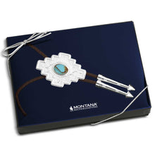 Load image into Gallery viewer, Santa Fe Turquoise Bolo Tie - Made in the USA