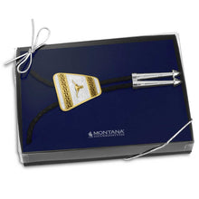 Load image into Gallery viewer, Honor and Grit Bolo Tie with Longhorn - Made in the USA